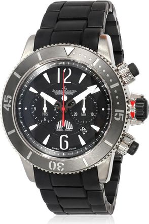 Jaeger-LeCoultre Pre-owned Jaeger LeCoultre Master Compressor Chronograph Automatic Day-Night Black Dial Mens Watch Q178T677