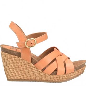 S&ouml;fft Womens Carlana Wedge Sandals In Sunset Orange