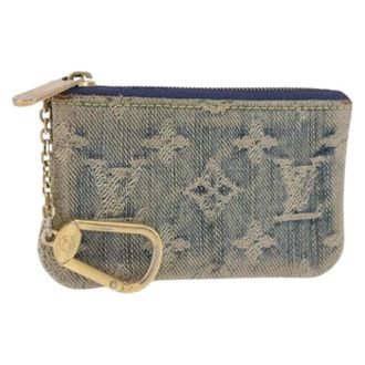 Louis Vuitton Pre-owned Bags, female, Blue, Size: ONE SIZE Pre-owned Monogram Denim Coin Purse