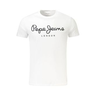 Pepe Jeans London Witte Katoenen T-shirt voor Mannen