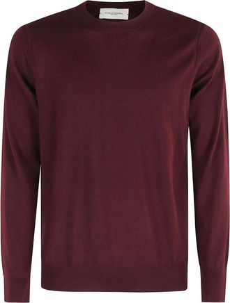 Paolo Pecora Maglia Girocollo Merinos Extrafine - - Knitwear - Uomo - Rosso - 2XL