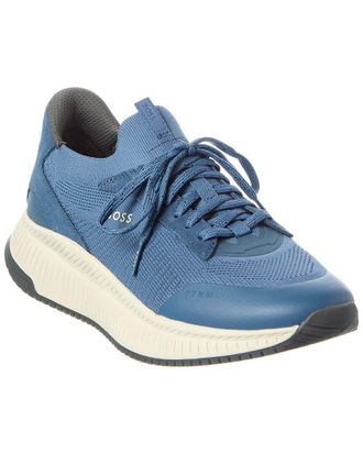HUGO BOSS Titanium Evo Leather Running Sneaker