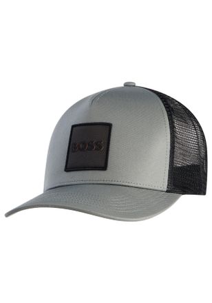 Boss Orange by Hugo Boss Baseball Cap BOSS ORANGE Elliot-PL, open grau 076, Twill, Kunstfaser, Caps Baseball Cap, mit Klemmverschluss