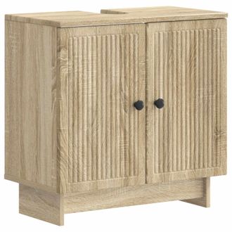 vidaXL Mueble De Lavabo Para Ba&ntilde;o Ede Roble Sonoma 59,5 X 31,5 X 59 Cm Vidaxl