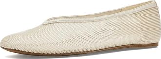 Calvin Klein Zinya Womens Flat Shoes Ivory Net : 9.5 M, Faux Leather