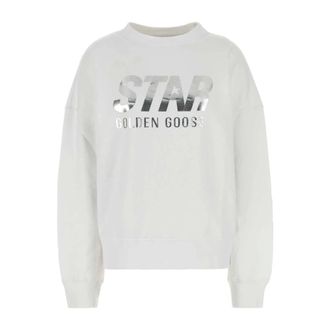 Golden Goose Dames, Sweatshirts & Hoodies, Wit, Maat: S Katoen