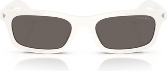Prada 0pr D05s Glossy White Acetate Sunglasses