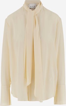 SA SU PHI Silk Shirt With Bow