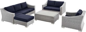 ModWay Conway 5-Piece Outdoor Patio Rattan Furniture Set