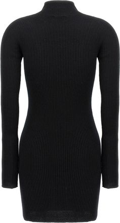 Courr&egrave;ges Womens Black Cotton Short Dress