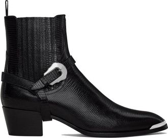 Celine Black Calfskin Chelsea Mens Boots