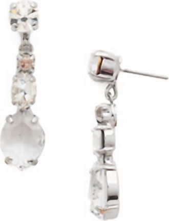 Sorrelli Dynamic Dangle Earring In Crystal And Palladium