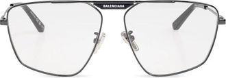 Balenciaga Tag 2.0 Navigator Zonnebril - unisex - Zonnebrillen - Zwart - ONE Size - Nylon - Accessoires