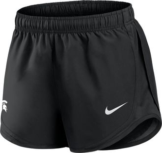 Nike Michigan State Tempo Nike Womens Dri-FIT College Shorts in Black | 04PK00AMST-FN8