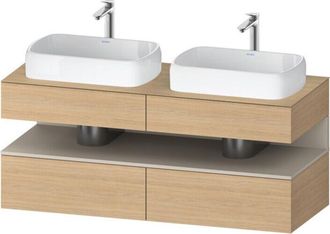 Duravit Qatego Consola Mueble Bajo Lavabo, 2 Extensiones, 2 - Duravit