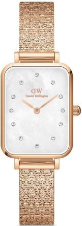 Daniel Wellington Quadro Pressed Studio Lumine 26mm - women - stainless steel - One Size - White