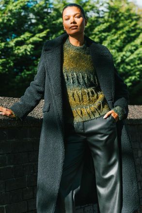 Roman Tassel Stripe Crew Neck Jumper