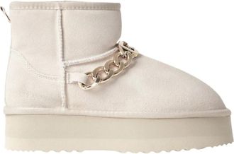Ga&euml;lle Paris Bont Ketting Winterlaarzen Wit Vrouwen - Dames - Winterlaarzen - Wit - 39 EU - Polyester - Schoenen