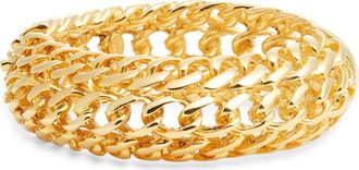 Kenneth Jay Lane Braided Bangle in Polished Gold at Nordstrom