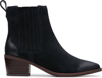 Clarks Morzine Top in Black Suede