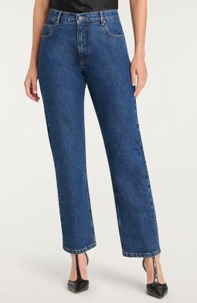 Cinq &agrave; Sept Tommy Straight Leg Jeans in Tide at Nordstrom, Size 10
