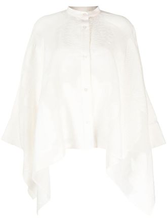 La DoubleJ layered laced shirt - White