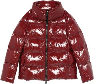 Herno Maroon Shiny Nylon Jacket