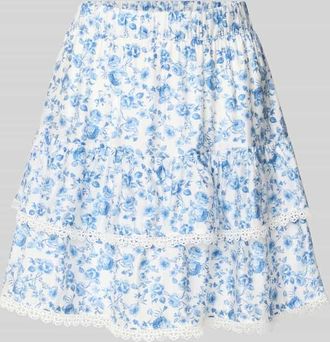 Vero Moda Ausgestellter Rock aus Viskose-Mix Modell BLISS in Hellblau, Gr&ouml;&szlig;e XL