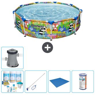 Bestway Piscina Bestway Steel Pro Redonda - Animales - 274x66 Cm - 7-piezas S21627
