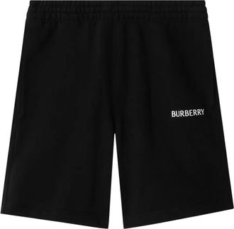Burberry Trainingsshorts met logo - Zwart