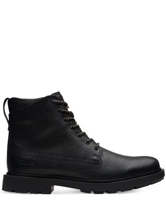 Clarks Craftdale 2 Hi Black boots - BLACK WARMLINED LEATHER