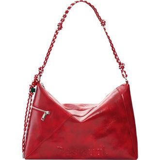 Desigual Faux Leather Shoulder Bag in Red at Nordstrom