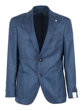 Lubiam Tailored Drop 7 Herringbone Blazer