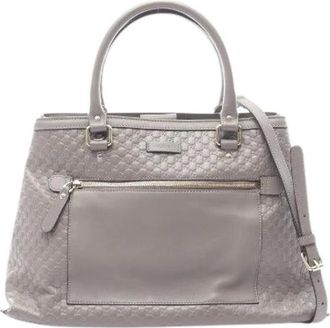 Gucci Pre-owned Micro Guccissima Leather 2way Handbag - - Pre-owned - Donna - Grigio - ONE SIZE