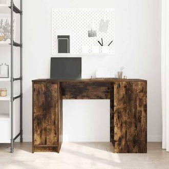 Berkfield Home Durable Desk Smoked Oak 120x42x76 cm Engineered Wood in Brown | Size: 120 x 42 x 76 cm