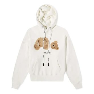 Palm Angels Kill The Bear Popover Hoodie Off White Brown PMBB058C99FLE0010360