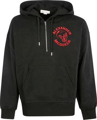 Alexander McQueen Felpa con cappuccio - Nero