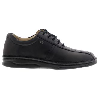 Finn Comfort Dijon Leather Mens Lace Up Shoes - Black Trento - Size:UK 10.5