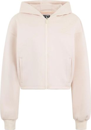 Plein Sport Zip Hoodie Icon Scratch - Dames - Sportshirts - Roze - XS - Katoen - Fitness