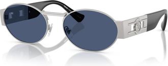 Versace Ve 2264 100080 Zonnebrillen - Heren - Zonnebrillen - Grijs - 56 MM - Accessoires