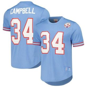 Mitchell & Ness Mens Mitchell & Ness Earl Campbell Light Blue Houston Oilers Retired Player Name & Number Mesh Top at Nordstrom, Size X-Large