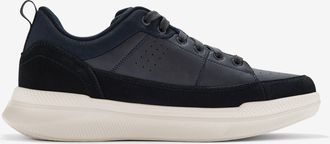 Clarks Mens Burford Lace Navy Trainers - Blue - Size UK 11