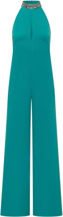 Pinko Green Halter Neck Full Length Dress