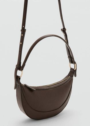 Mango Borsa a tracolla ovale kaki - Donna - Taglia unica - MANGO