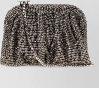 Benedetta Bruzziches crystal-embellished clutch bag