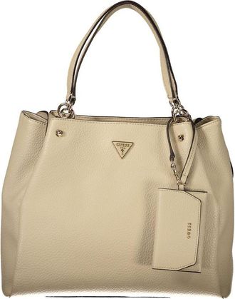 Guess Beige Polyethylene Womens Handbag
