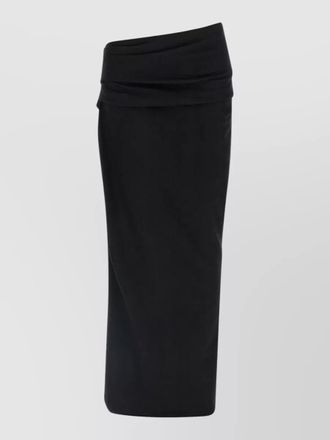 Entire studios wool midi skirt asymmetric high waist