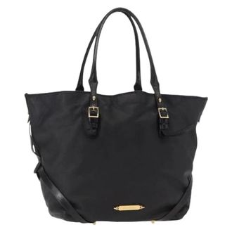 Burberry Pre-owned Tote Bags, female, Black, Size: ONE SIZE Pre-owned Vintage Tote Bag