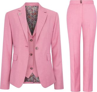 TruClothing 3 Piece Suit Plain Tailored Fit Business Formal Dress