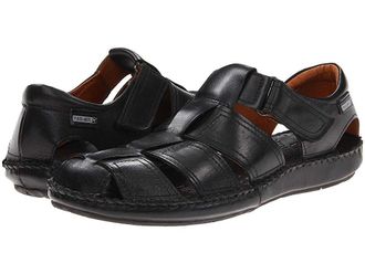 Pikolinos Tarifa 06J-5433 Mens Hook and Loop Shoes Black : EU 44 (US Mens 10.5-11) D - Medium, Leather